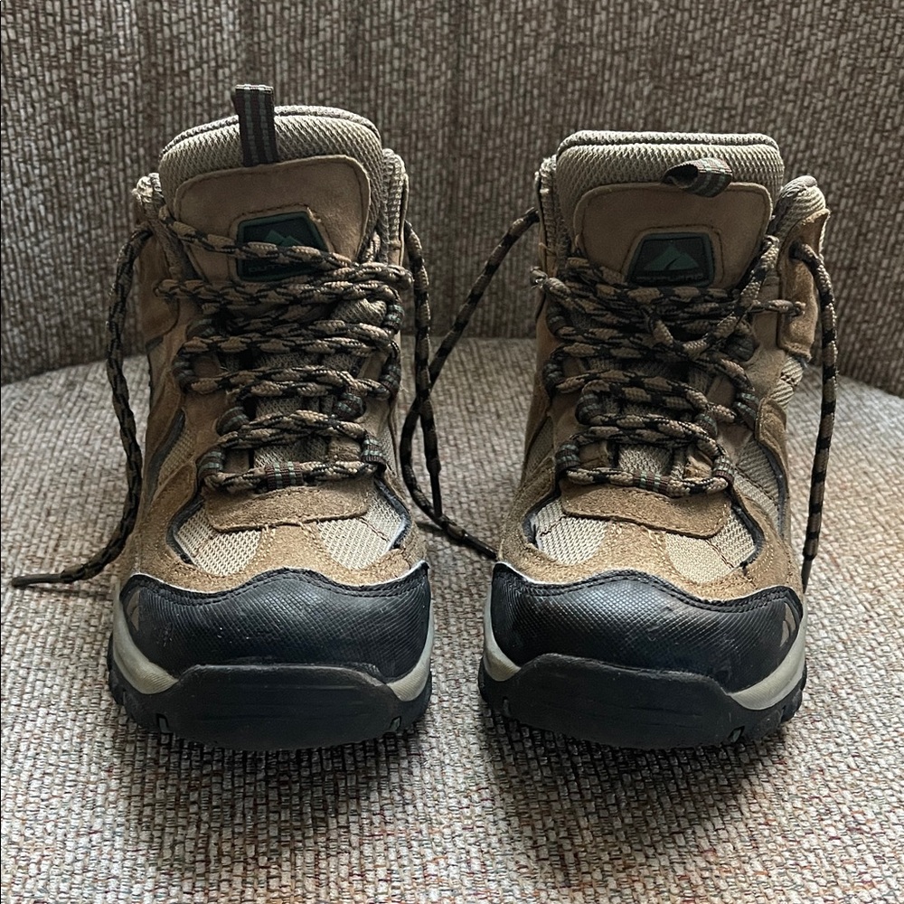 Boys Outland Waterproof Tan Hiking Shoes